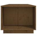 sofabord 110x50x40 cm massivt fyrretræ gyldenbrun