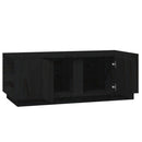 sofabord 110x50x40 cm massivt fyrretræ sort