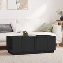 sofabord 110x50x40 cm massivt fyrretræ sort