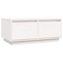 sofabord 80x50x35 cm massivt fyrretræ hvid
