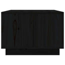 sofabord 80x50x35 cm massivt fyrretræ sort