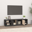 tv-bord 156x40x40 cm massivt fyrretræ grå
