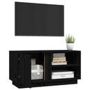 tv-bord 80x35x40,5 cm massivt fyrretræ sort