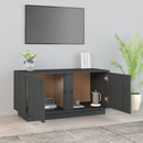 tv-bord 80x35x40,5 cm massivt fyrretræ grå