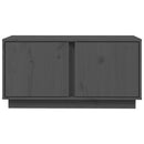 tv-bord 80x35x40,5 cm massivt fyrretræ grå