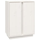 skænk 60x35x80 cm massivt fyrretræ hvid