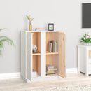 skænk 60x35x80 cm massivt fyrretræ hvid