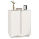 skænk 60x35x80 cm massivt fyrretræ hvid