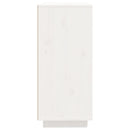 skænk 60x35x80 cm massivt fyrretræ hvid