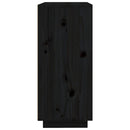 skænk 60x35x80 cm massivt fyrretræ sort