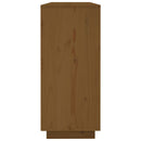 skænk 120x35x80 cm massivt fyrretræ gyldenbrun