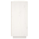 skænk 120x35x80 cm massivt fyrretræ hvid