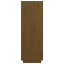højskab 89x40x116,5 cm massivt fyrretræ gyldenbrun