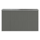 haveskur 192x357x223 cm galvaniseret stål lysegrå