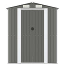 haveskur 192x440x223 cm galvaniseret stål lysegrå