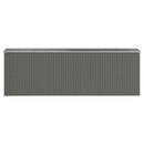 haveskur 192x606x223 cm galvaniseret stål lysegrå