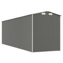 haveskur 192x606x223 cm galvaniseret stål lysegrå