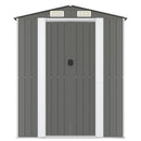 haveskur 192x689x223 cm galvaniseret stål lysegrå