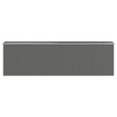 haveskur 192x689x223 cm galvaniseret stål lysegrå