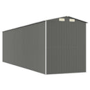 haveskur 192x689x223 cm galvaniseret stål lysegrå