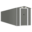 haveskur 192x855x223 cm galvaniseret stål lysegrå