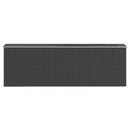 haveskur 192x606x223 cm galvaniseret stål antracitgrå