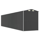 haveskur 192x938x223 cm galvaniseret stål antracitgrå