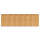 haveskur 192x606x223 cm galvaniseret stål lysebrun