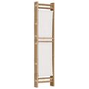 3-panels rumdeler 120 cm foldbar bambus og kanvas