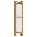 4-panels rumdeler 160 cm foldbar bambus og kanvas