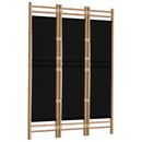 3-panels rumdeler 120 cm foldbar bambus og kanvas