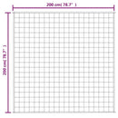 tyngdetæppe 200x200 cm 9 kg stof blå