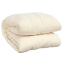 tyngdetæppe 220x260 cm 11 kg stof lys cremefarve