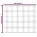 tyngdetæppe 220x260 cm 11 kg stof lys cremefarve