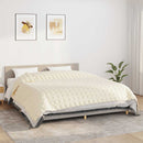 tyngdetæppe 220x260 cm 11 kg stof lys cremefarve