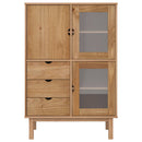 højskab OTTA 85x43x125 cm massivt fyrretræ