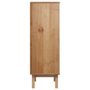 højskab OTTA 85x43x125 cm massivt fyrretræ brun og hvid