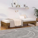 daybed med udtræk 2x(100x200) cm massivt fyrretræ gyldenbrun