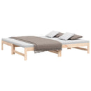 daybed med udtræk 2x(90x190) cm massivt fyrretræ