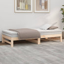 daybed med udtræk 2x(90x190) cm massivt fyrretræ