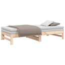 daybed med udtræk 2x(90x190) cm massivt fyrretræ