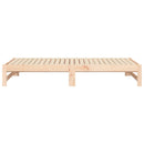 daybed med udtræk 2x(90x190) cm massivt fyrretræ
