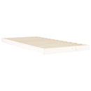 sengeramme 90x200 cm massivt fyrretræ hvid