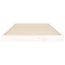 sengeramme 90x200 cm massivt fyrretræ hvid