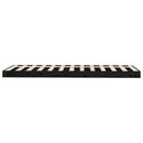 sengeramme 75x190 cm massivt fyrretræ sort