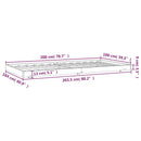 sengeramme 100x200 cm massivt fyrretræ gyldenbrun