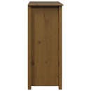 højskab 83x41,5x100 cm massivt fyrretræ gyldenbrun