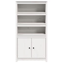 skab 80x35x154 cm massivt fyrretræ hvid