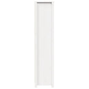 skab 80x35x154 cm massivt fyrretræ hvid