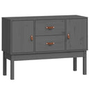 skænk 110x40x78 cm massivt fyrretræ grå